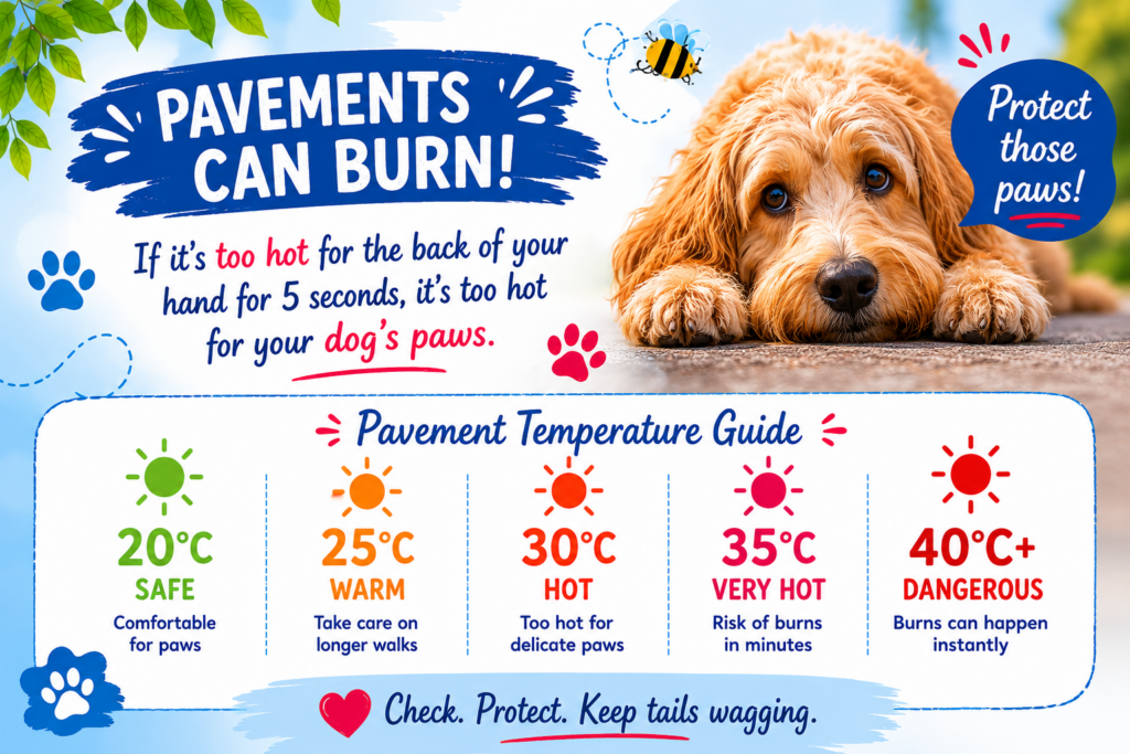 hot weather guide for dogs paws